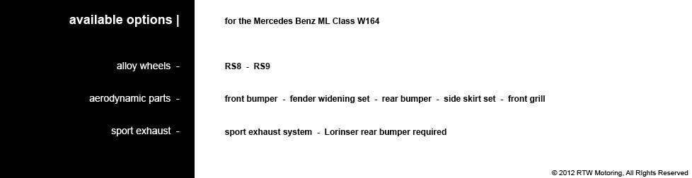 M Class - available options